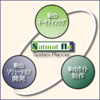 Natural Artの事業ドメイン　Webマーケティング、Webサイト制作、Webソリューション開発